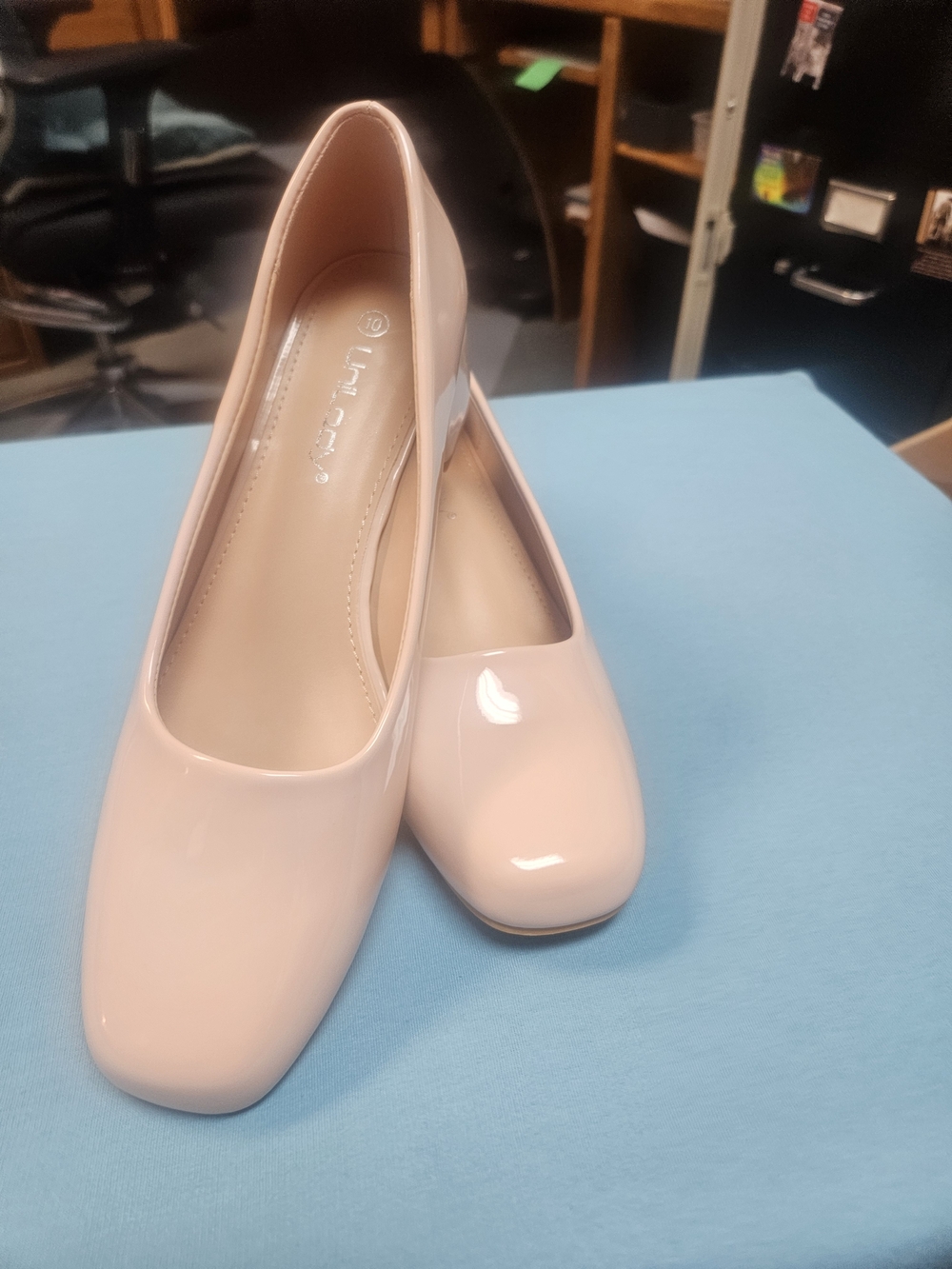 Patent Pink Square-Toe Women’s Flats